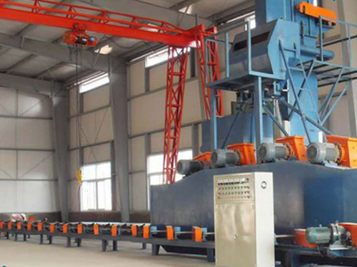 大型鋼管外壁通過式拋丸機